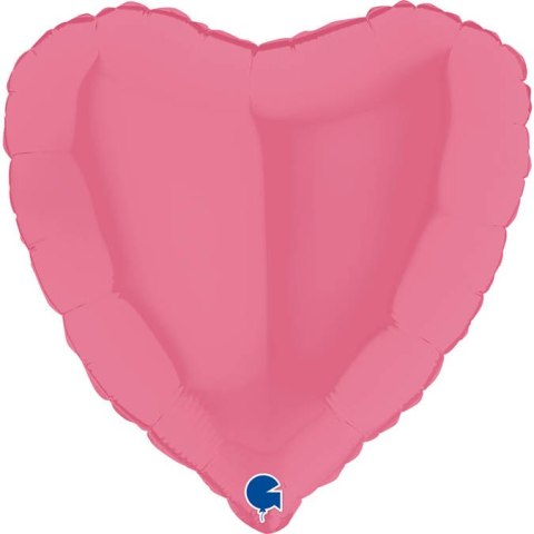 Balon Foliowy Pastelowy Różowy guma balonowa Serce 46 cm Grabo