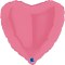 Balon Foliowy Pastelowy Różowy guma balonowa Serce 46 cm Grabo