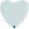 Balon Foliowy Satynowe pastelowe niebieskie serce 46 cm Grabo