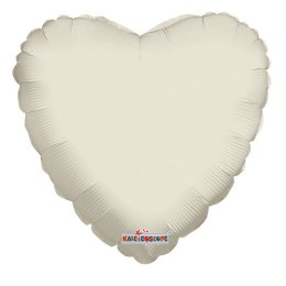 Balon Foliowy Serce Pastelowe kremowe 46 cm