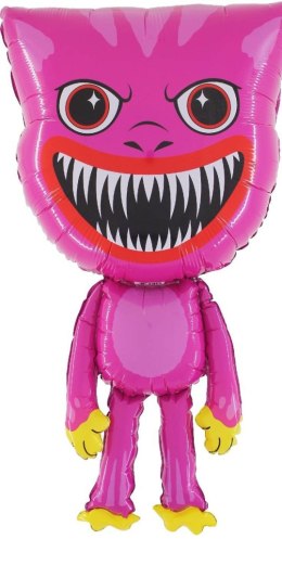 Balon foliowy dla dzieci XL Monster Pink Huggy Wuggy 78 cm różowy