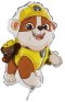 Balon foliowy Rubble Psi Patrol mini na patyk 35 cm