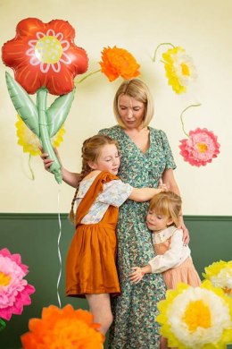 DUŻY Balon foliowy Kwiatek XXL prezent dla dziecka na przyjęcie 53x96 cm