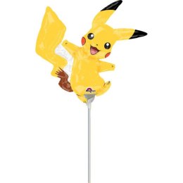 Balon foliowy Pikachu na patyk 30 cm