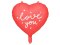 Balon foliowy serce I love you czerwone 45 cm