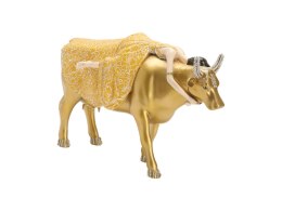 Figurka figura krowa złota z kobietą eksluzywna ozdoba ozdobna dekoracja