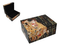 Szkatułka skrzyneczka pudełko na biżuterię kosmetyki Klimt Pocałunek CARMANI