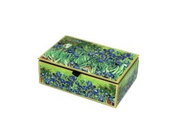 Szkatułka skrzyneczka pudełko na biżuterię kosmetyki Gogh Irysy CARMANI