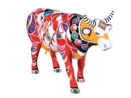 Figurka figura krowa kolorowa eksluzywna ozdoba ozdobna dekoracja