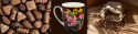 Kubek do herbaty kawy kwiatowy wzór PREZENT dla mamy żony córki siostry