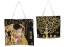 Torba torebka damska na ramię płócienna MODNA G. Klimt Pocałunek Drzewo