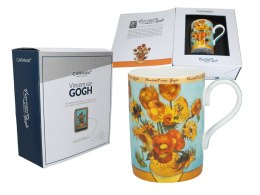 Kubek na kawę herbatę prezent 380 ml van Gogh Słoneczniki ozdobne pudełko