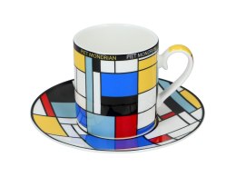 Kpl. Filiżanka ze spodkiem - P. Mondrian, Composition A (CARMANI)