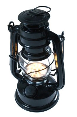 Dekoracyjna Lampa naftowa LED czarna 190 mm