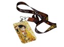 Etui na kartę identyfikator eleganckie stylowe G. Klimt Pocałunek CARMANI