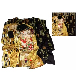 CHUSTA damska szal G .Klimt Pocałunek CARMANI elegancki stylowy prezent