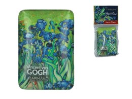Magnes na lodówkę ozdobny magnesik na prezent V. van Gogh Irysy CARMANI
