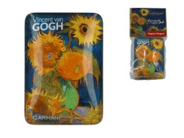 Magnes na lodówkę ozdobny magnesik na prezent Gogh Słoneczniki w wazonie