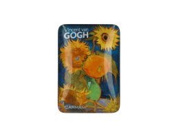 Magnes na lodówkę ozdobny magnesik na prezent Gogh Słoneczniki w wazonie