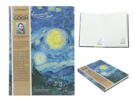 Notatnik notes zeszyt pamiętnik niebieski w linie van Gogh Gwiaździsta Noc