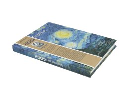 Notatnik notes zeszyt pamiętnik niebieski w linie van Gogh Gwiaździsta Noc