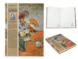 Notatnik notes zeszyt do notowania dla kobiety V. van Gogh Kwiaty w wazonie