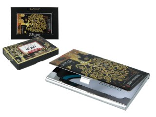 Wizytownik etui na wizytówki elegancki G. Klimt Drzewo życia na prezent