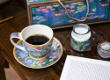 Duża filiżanka XL do kawy herbaty 350 ml na prezent Monet Lilie wodne