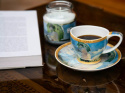 Filiżanka do kawy espresso 100 ml + spodek Monet Kobieta z Parasolem