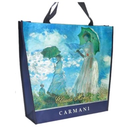 Torba damska na ramię na zakupy spacer prezent C. Monet kolaż CARMANI