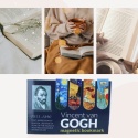 KOMPLET 4 zakładek do książek książki magnetyczne V. van Gogh CARMANI