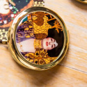 Lusterko małe kosmetyczne kieszonkowe damskie do torebki Klimt Judyta + BOX