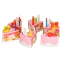 Tort urodzinowy do krojenia kuchnia 75 el. róż zabawka dla dziewczynki