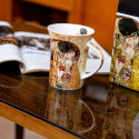 KUBEK do kawy herbaty na prezent 350 ml POCAŁUNEK Klimt kremowy CARMANI