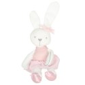 maskotka pluszowa królik w różowej sukience 42cm