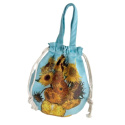 Torebka torba damska z uchwytami V. van Gogh Słoneczniki stylowa 49 x 29 cm