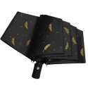Parasol umbrella AUTOMAT listki złote składany damski do torebki