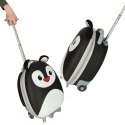 Walizka podróżna dla dzieci bagaż podręczny na kółkach z rączką pingwin
