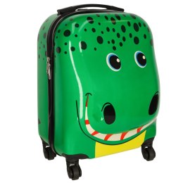 Walizka podróżna dla dzieci bagaż podręczny na kółkach krokodyl z uchwytem
