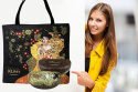 Zestaw torba płócienna + etui na okulary Klimt Adela elegancki na prezent