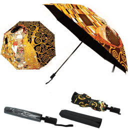 Parasol parasolka automat składany damski G. Klimt Pocałunek i Drzewo życia