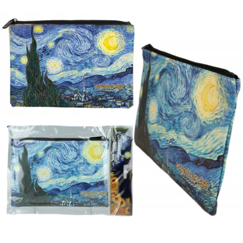 Kosmetyczka damska saszetka podróżna na prezent V. van Gogh Gwiaździsta noc